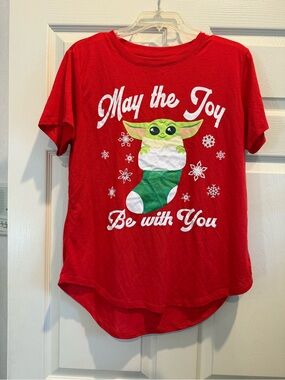 Star Wars Red Holiday 'May the Joy Be with You' Junior Tee